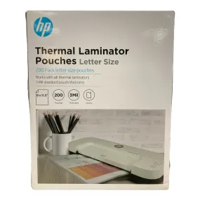 200ct Thermal Laminator Pouches Letter Size - HP Inc.