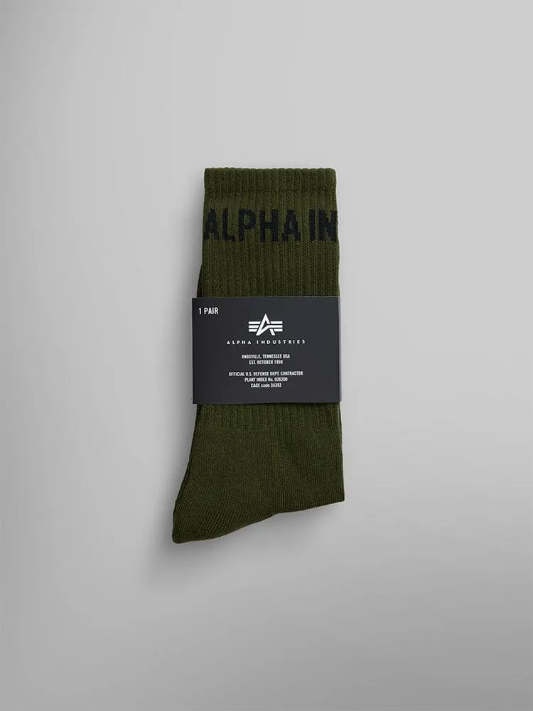 ALPHA LOGO SOCKS