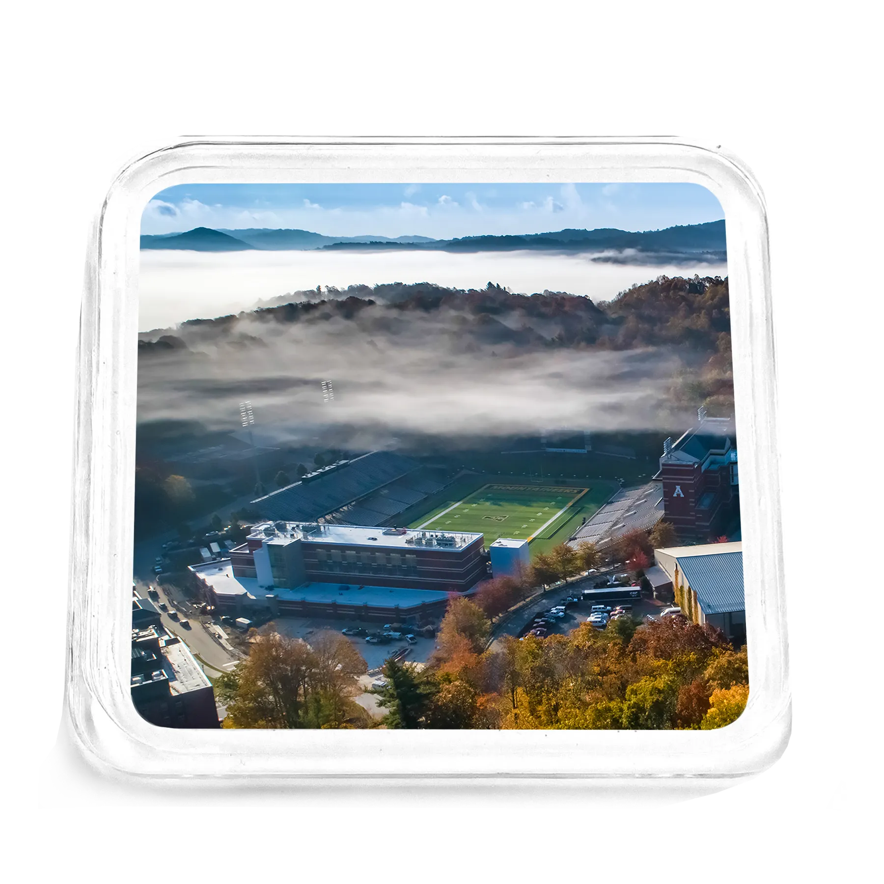 Appalachian State Mountaineers - Autumn Mist Field Drink Coaster