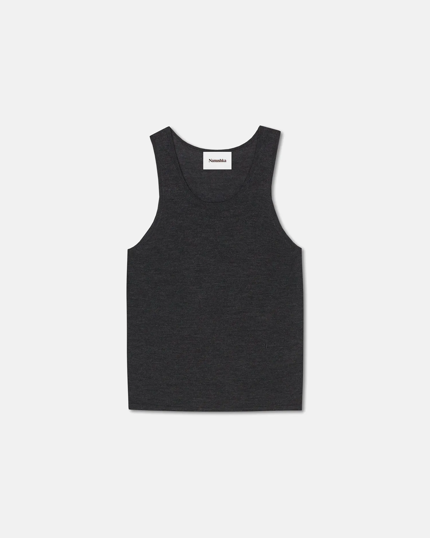 Asher - Merino Wool Top - Charcoal