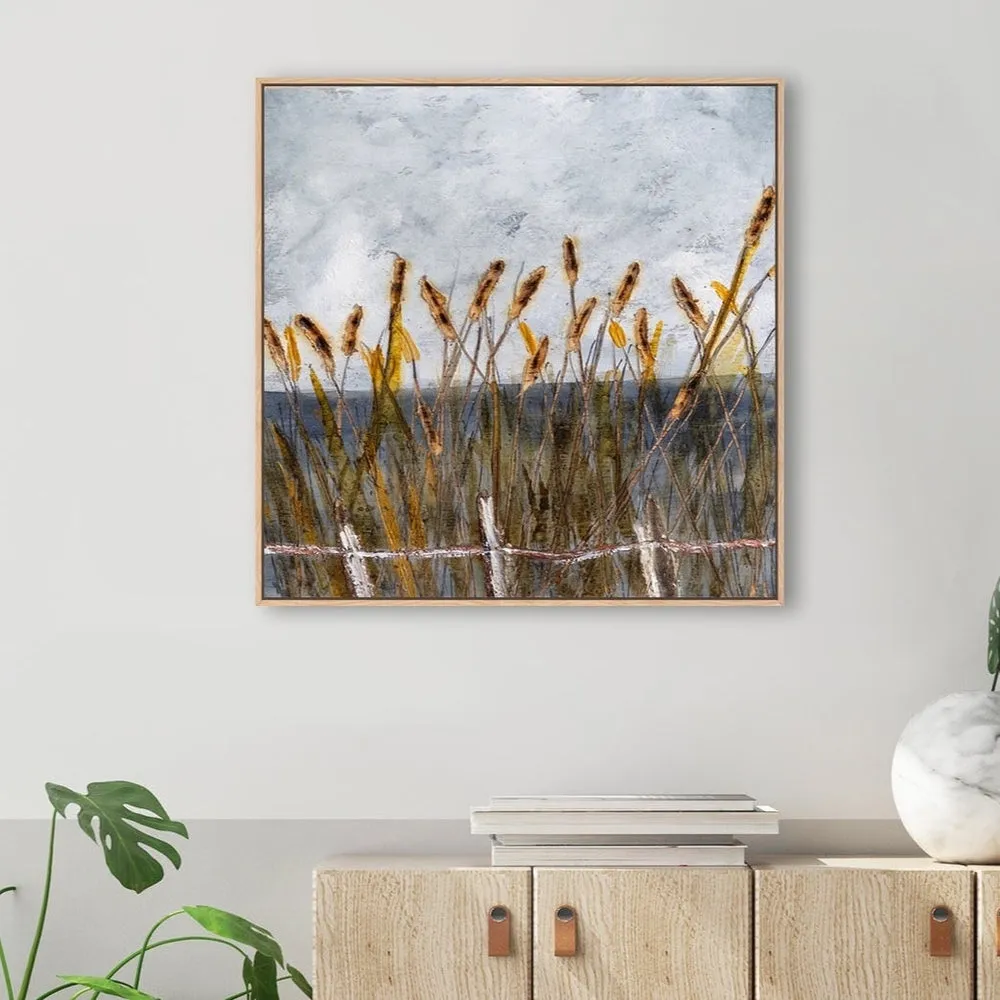 Autumn Bullrushes , By Louise O'hara