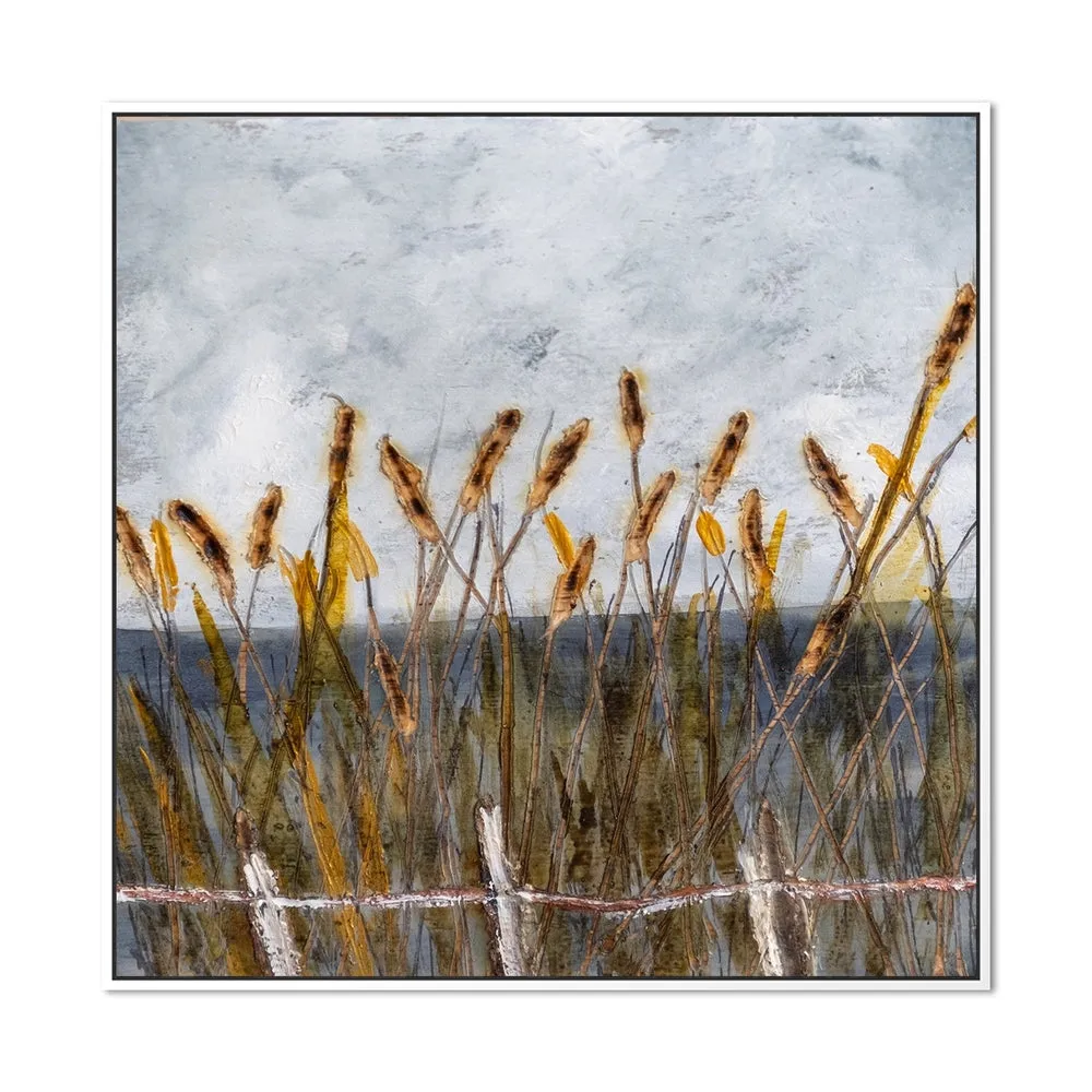 Autumn Bullrushes , By Louise O'hara