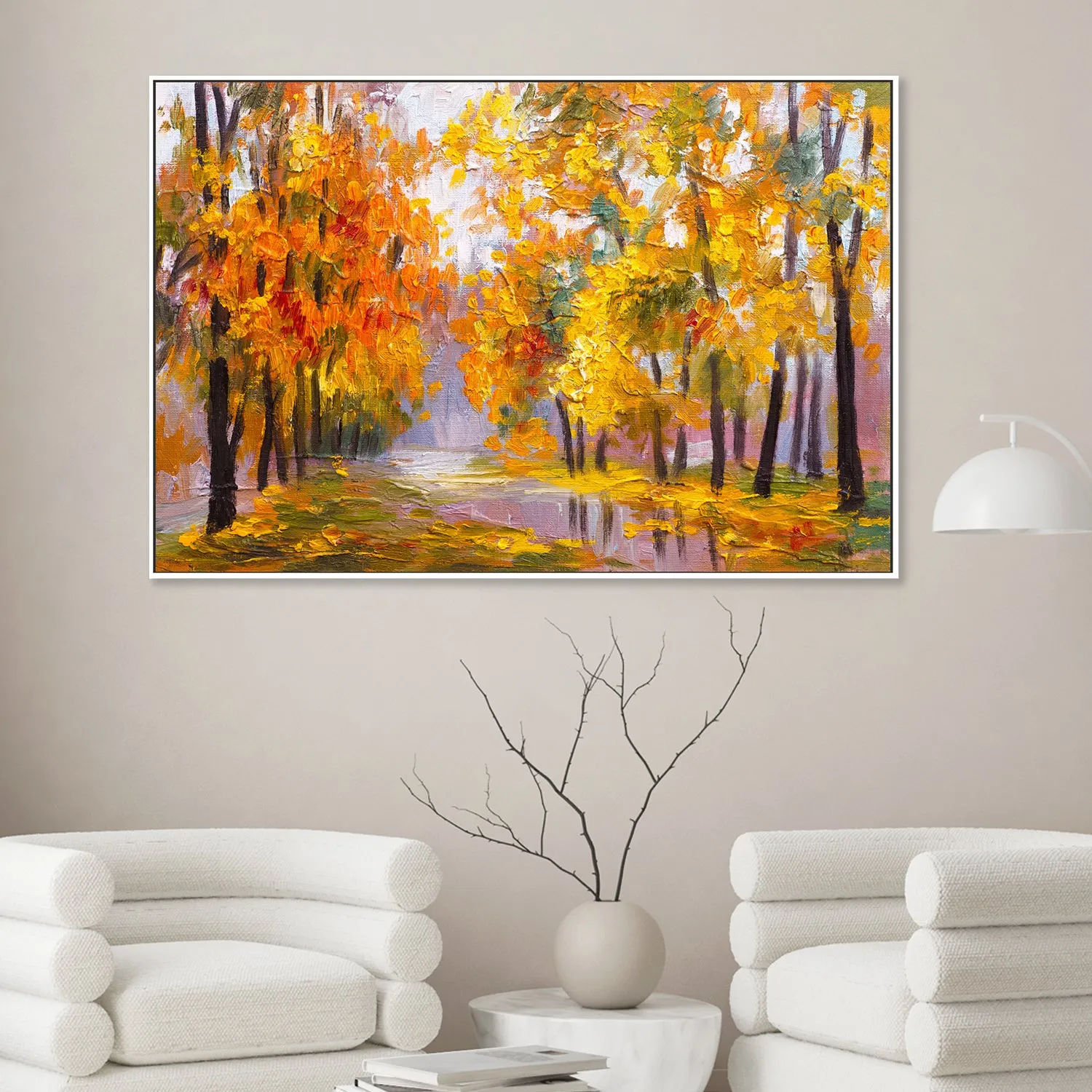 Autumn Days , Hand-painted Canvas