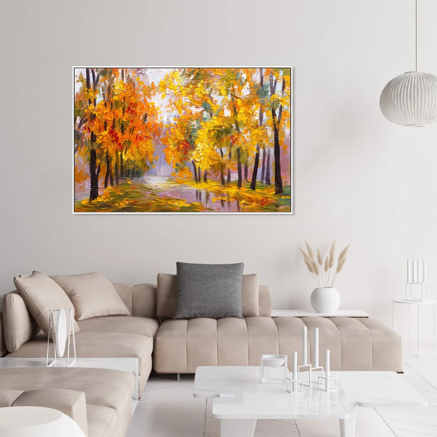 Autumn Days , Hand-painted Canvas