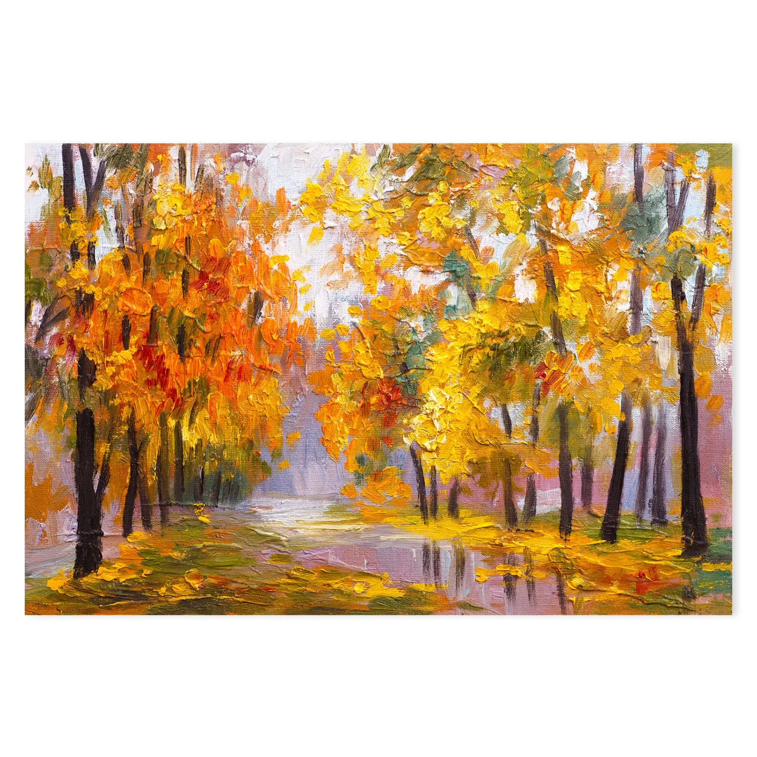 Autumn Days , Hand-painted Canvas