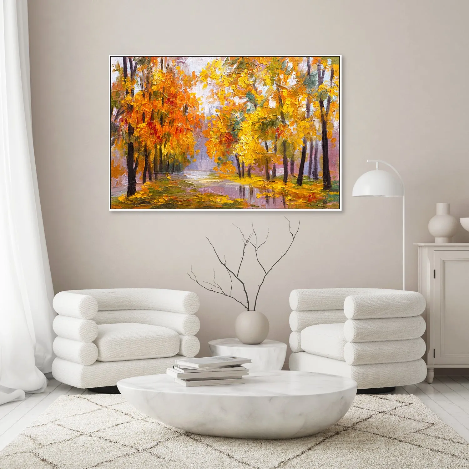 Autumn Days , Hand-painted Canvas