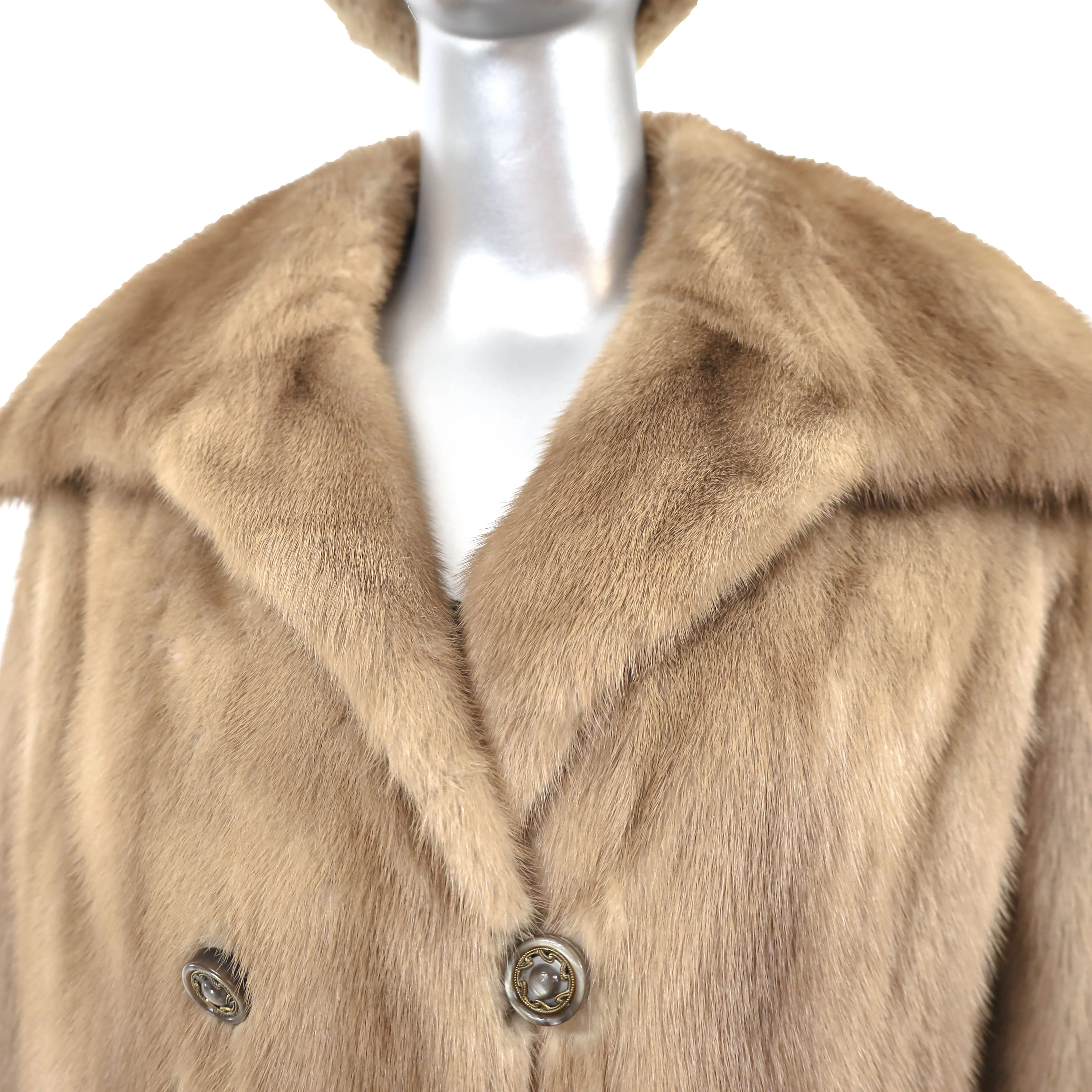 Autumn Haze Mink Jacket with Matching Hat- Size S-M