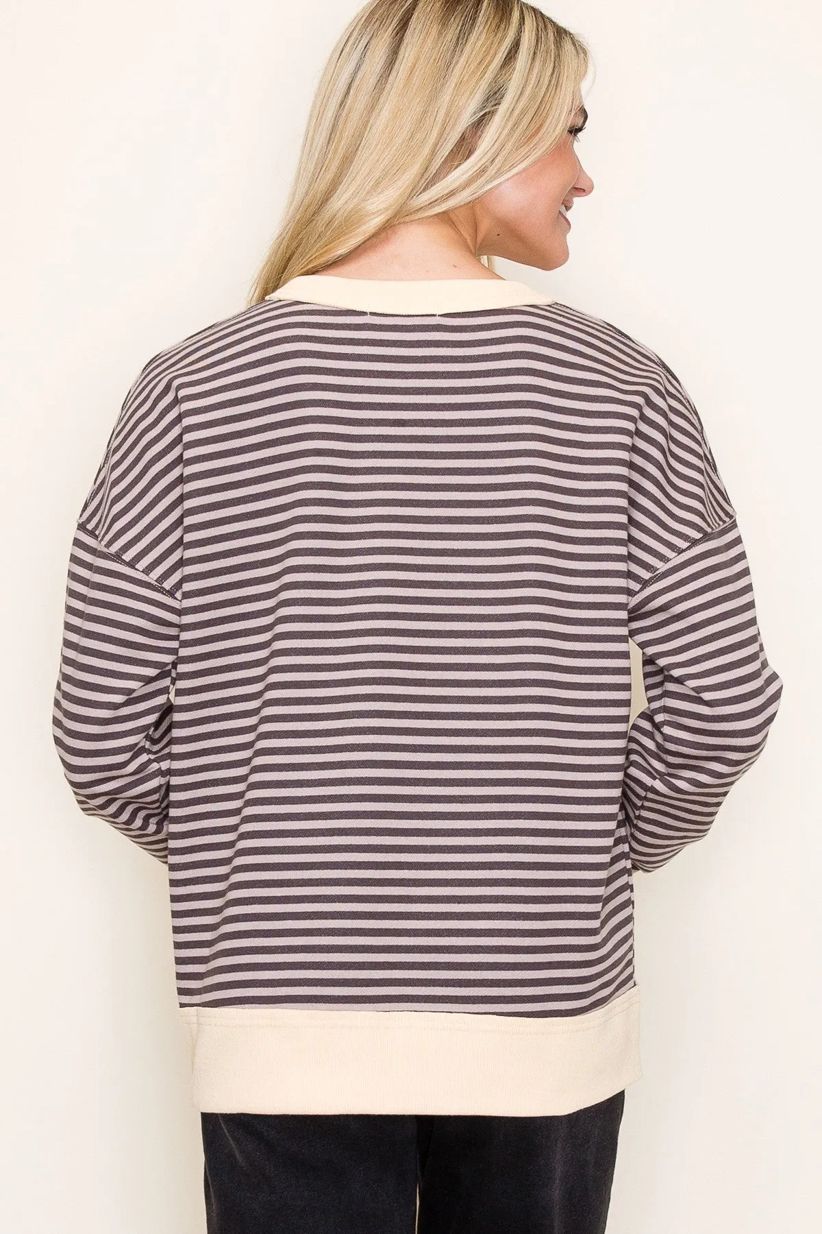 Autumn Haze Stripe Top