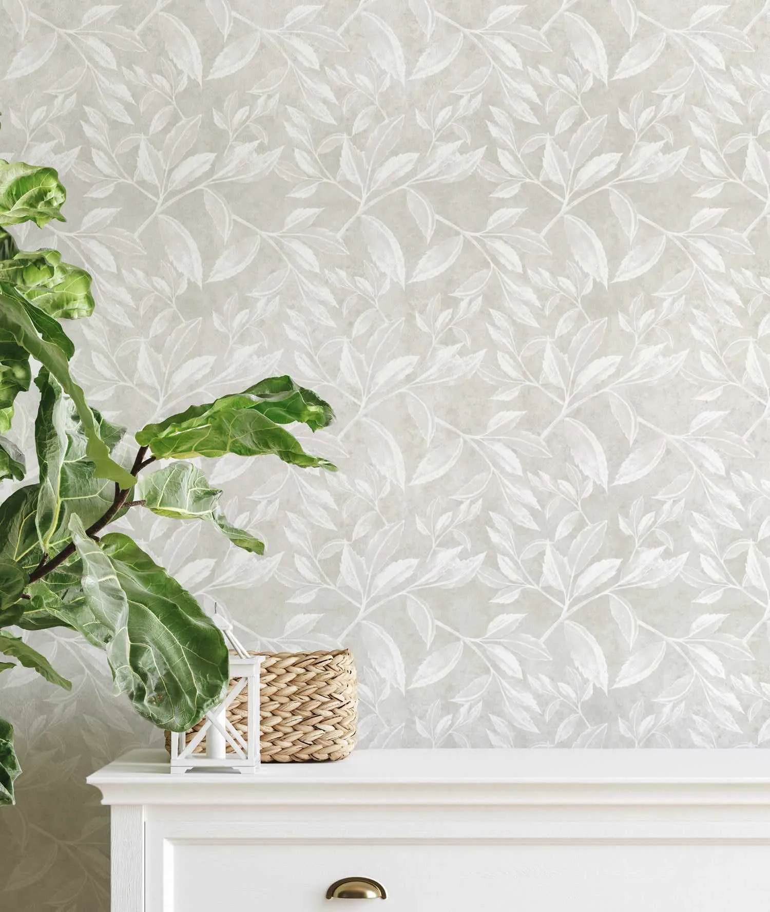 Autumn Leaves Wallpaper in Neutral