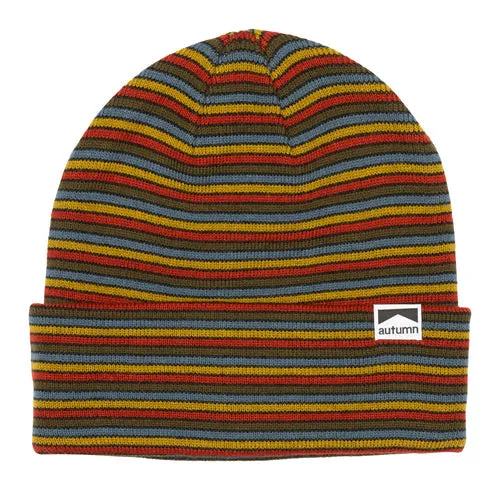 Autumn Mixed Stripe Surplus Beanie - Multi