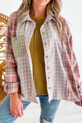 Autumn Pink Plaid Flannel | FINAL SALE