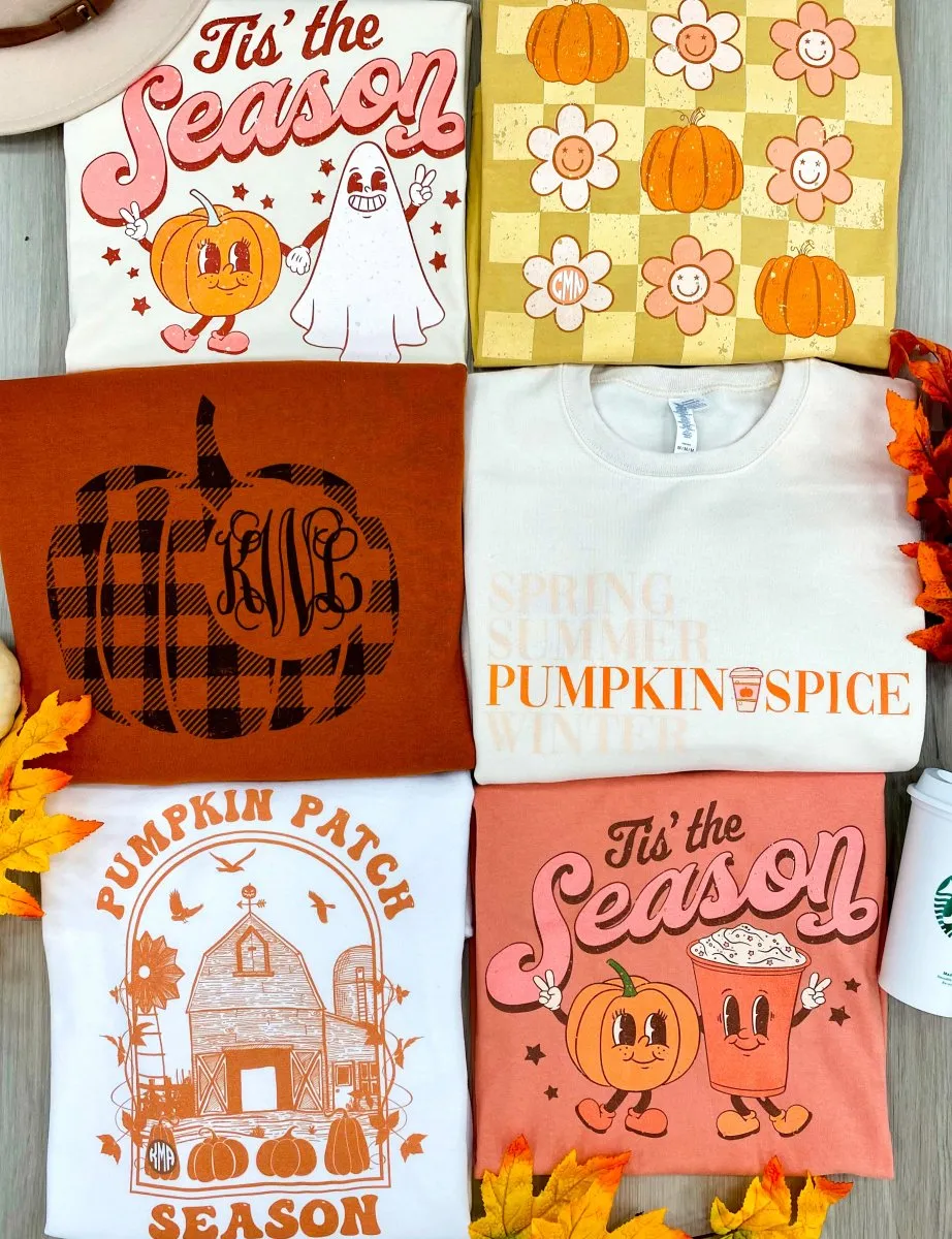 Autumn 'Tis The Season Characters' Crewneck Sweatshirt