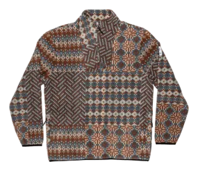 AUTUMN Vortex Half Zip Fleece Fair Isle Patchwork