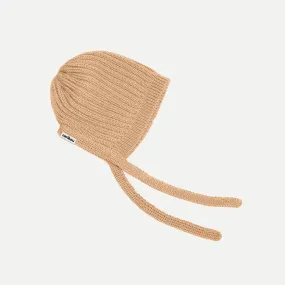 Baby Wool Bonnet-Caramel