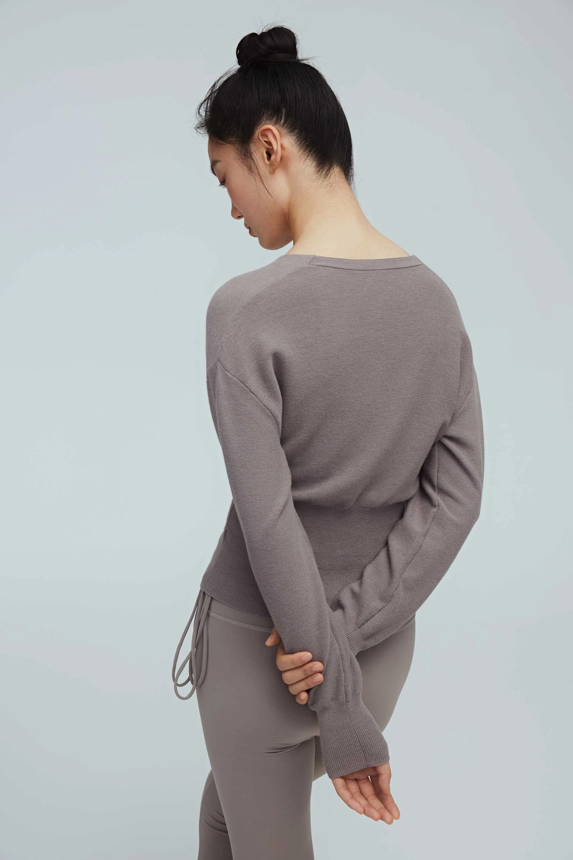 Ballet Wool Wrap Sweater