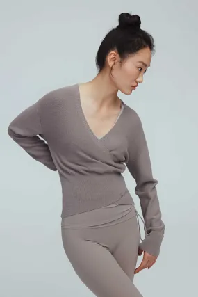 Ballet Wool Wrap Sweater