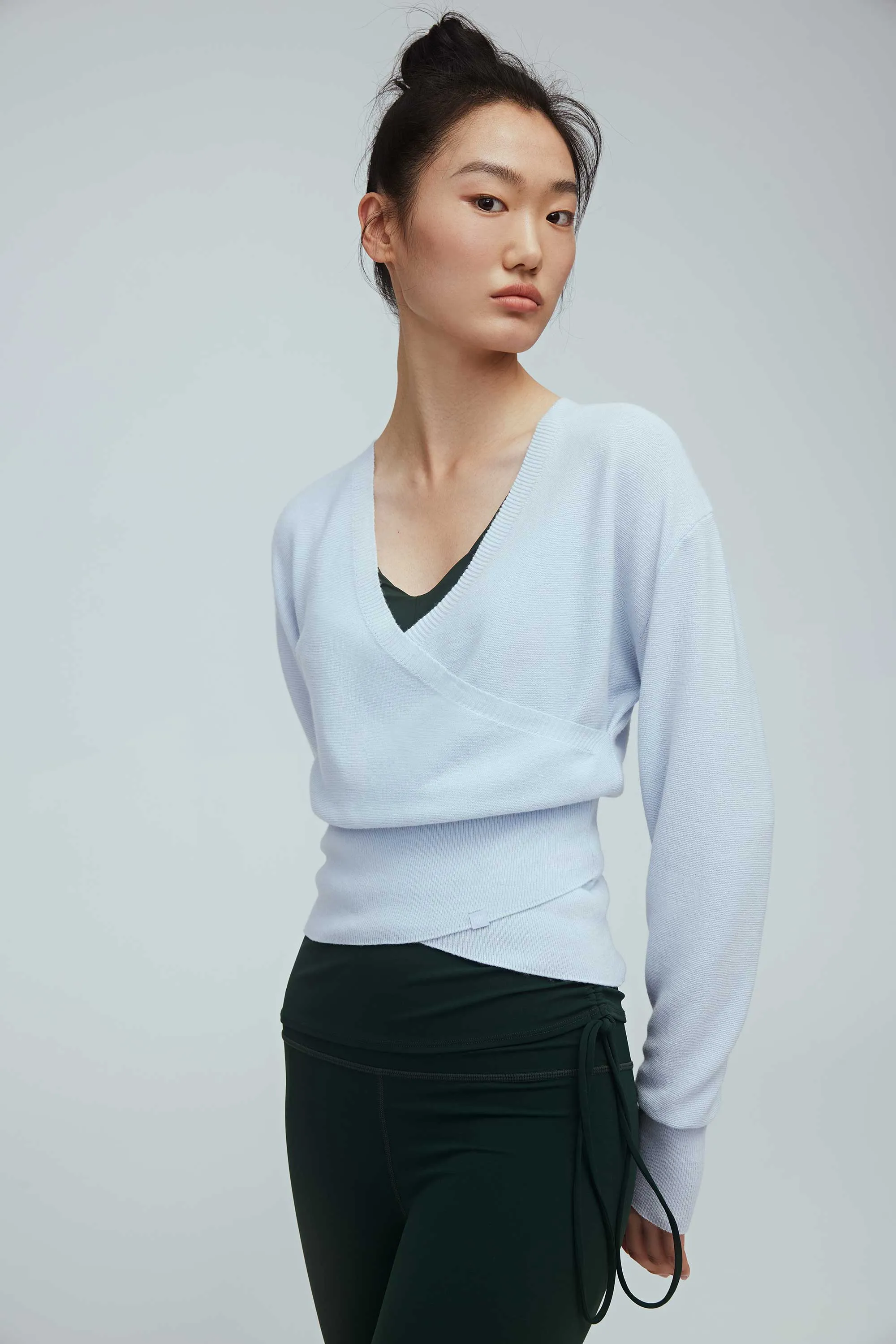 Ballet Wool Wrap Sweater