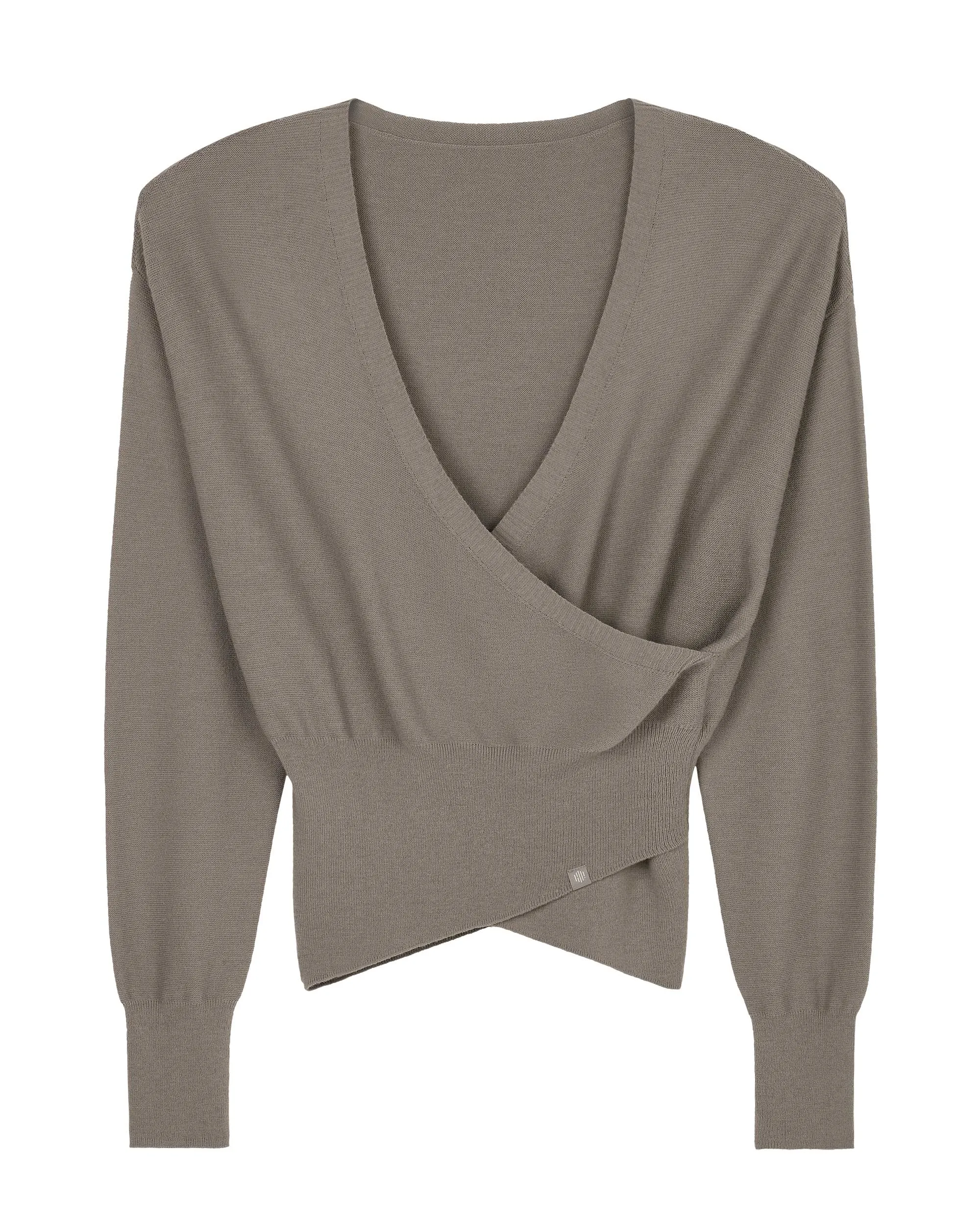 Ballet Wool Wrap Sweater