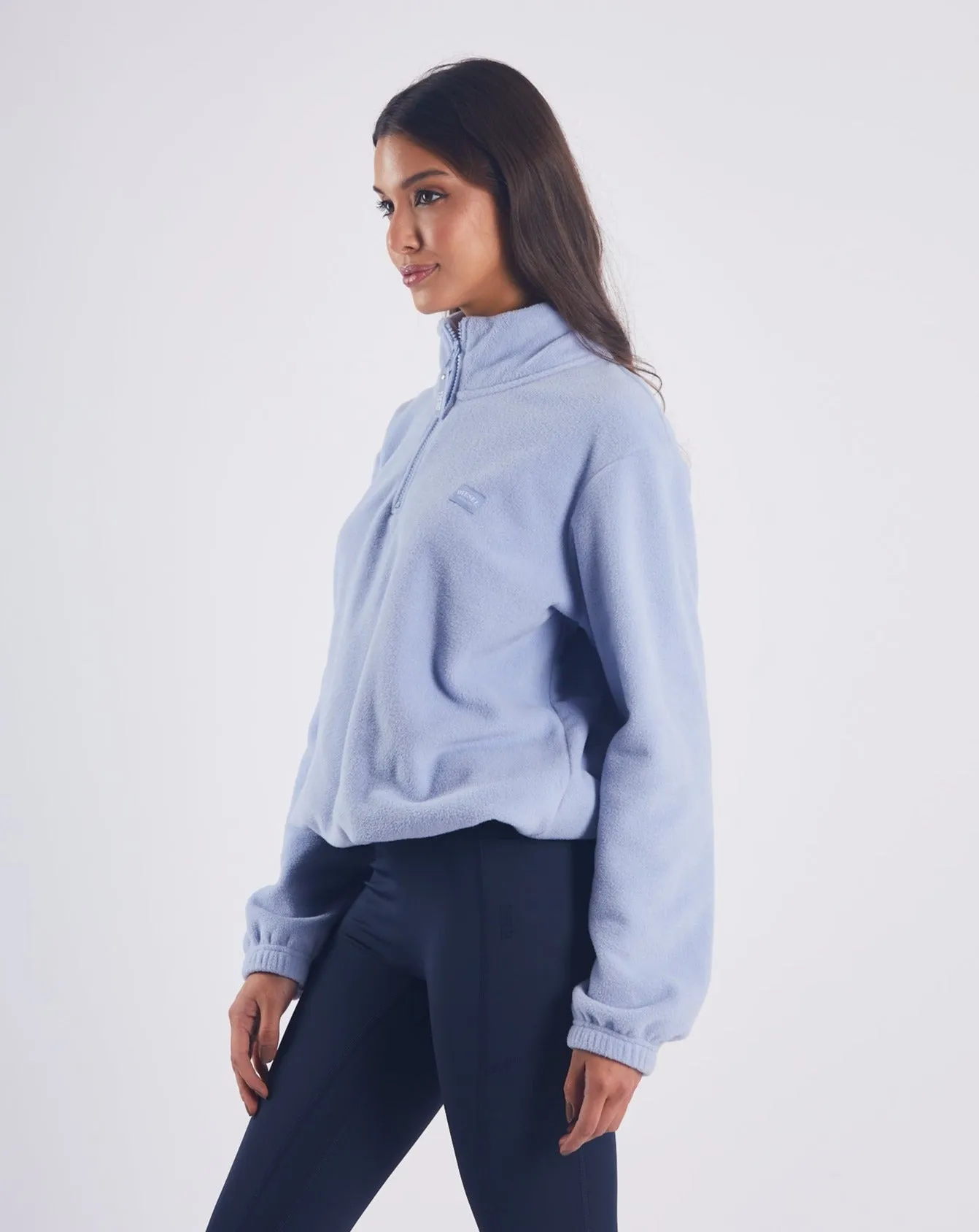 Birdie Fleece Half Zip Dusky Blue