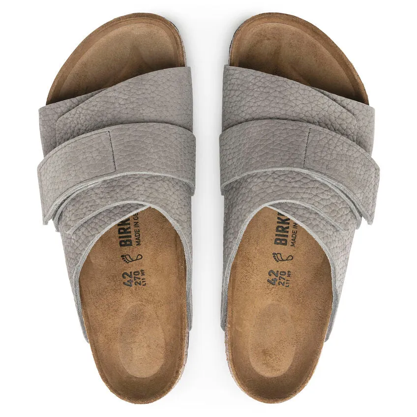 Birkenstock Whale Gray Kyoto Nubuck Leather Suede Leather