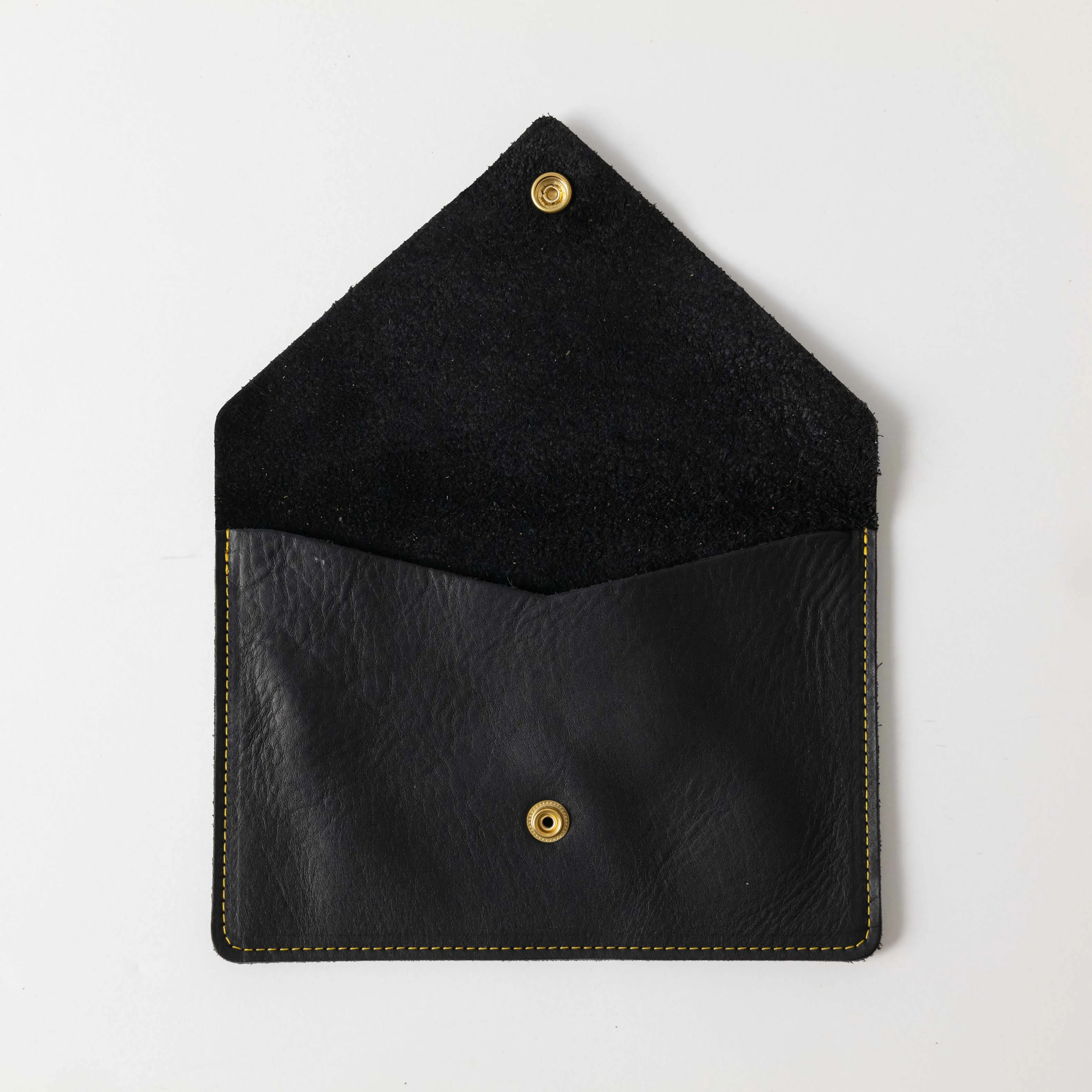 Black Cypress Leather Clutch