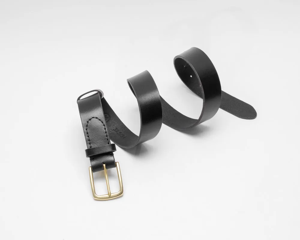 Black Noir Leather Belt