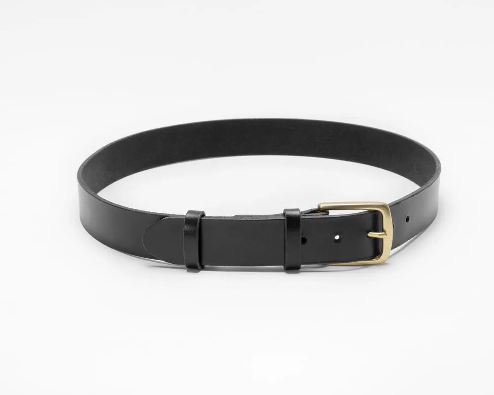 Black Noir Leather Belt