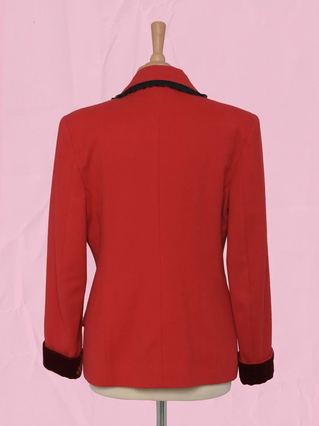 Blumarine Red Wool Blazer