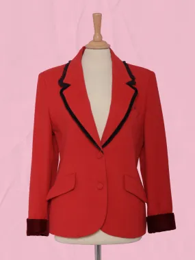 Blumarine Red Wool Blazer