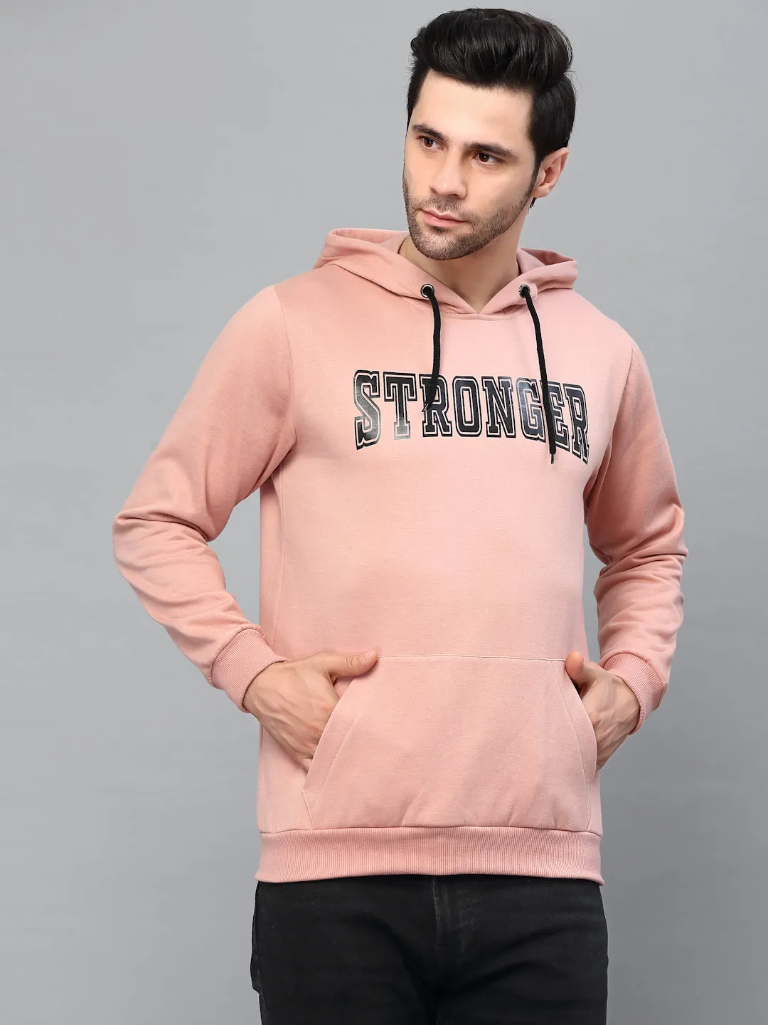 Bold Printed Hood Fleece Sweatshirt