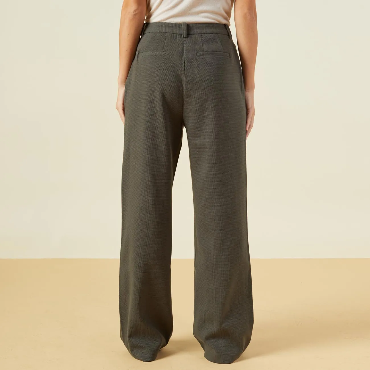 Bonded Thermal Pleated Pants