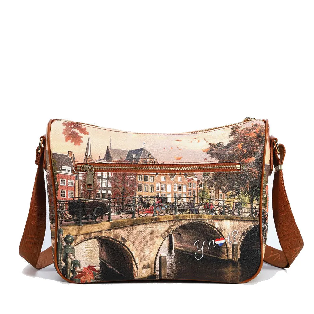 Borsa Donna Y NOT a Tracolla Regolabile linea YES-370 Autumn River