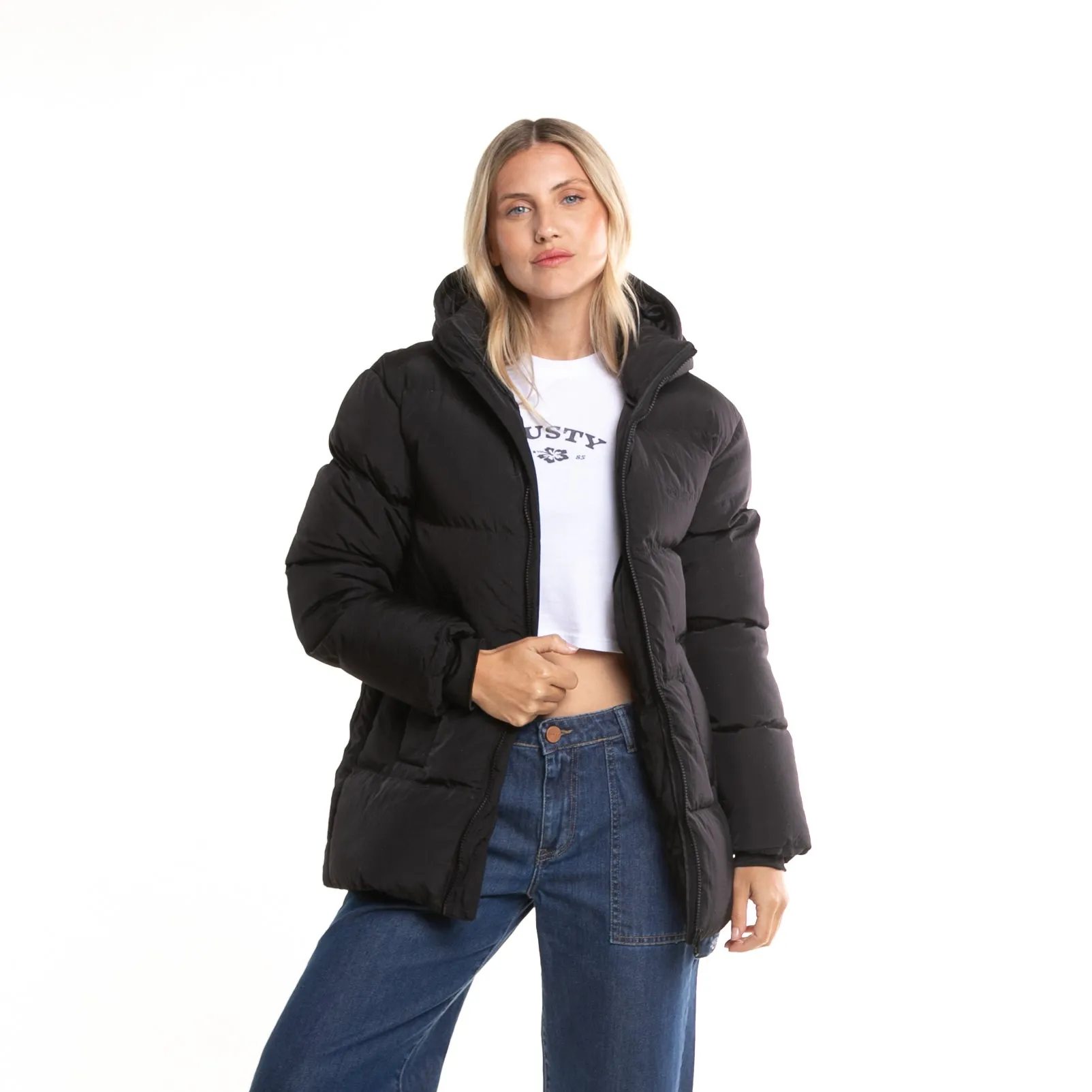 Campera Abrigo Rusty Out Of Time Puffer Coat Ld