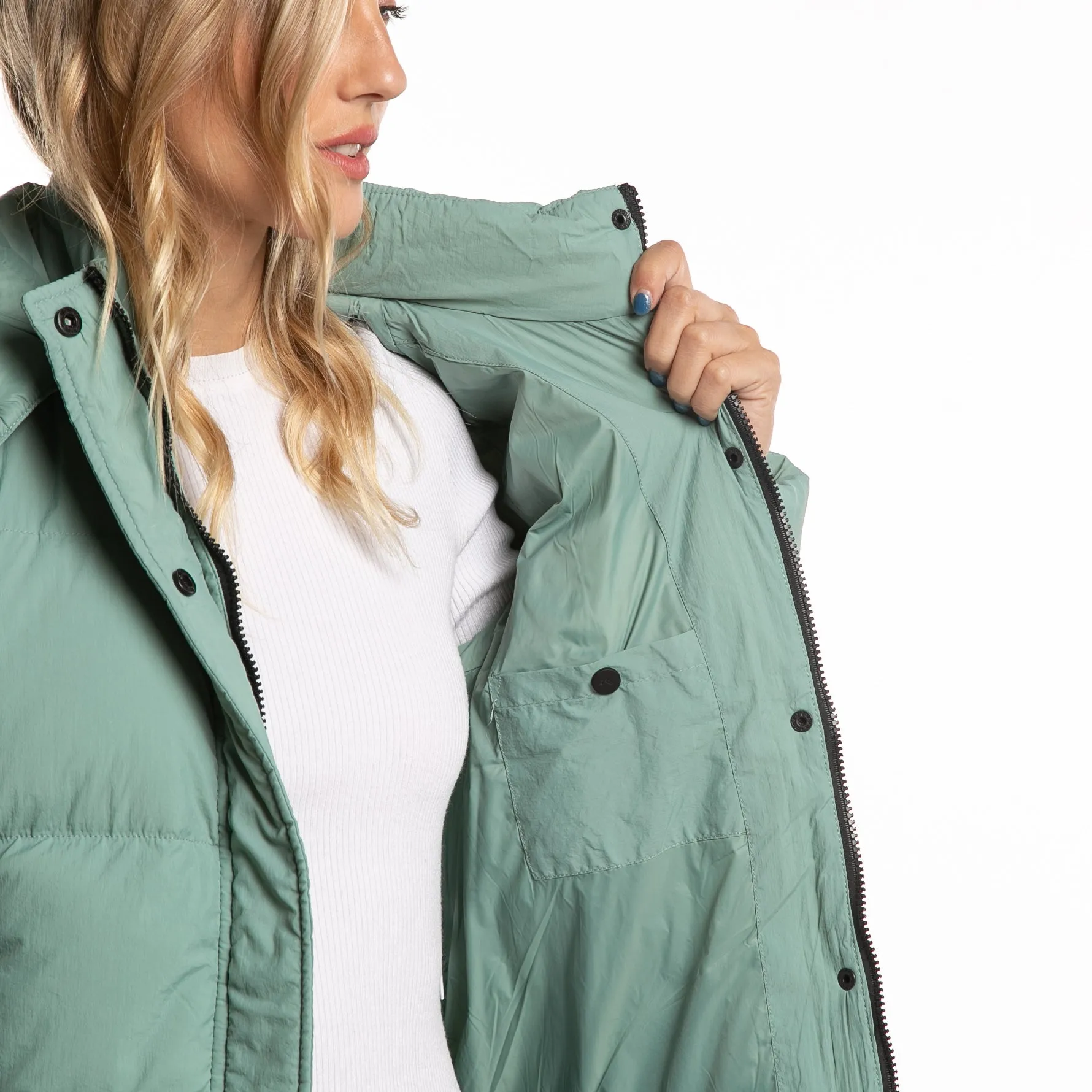 Campera Abrigo Rusty Whisper Puffer Coat Ld