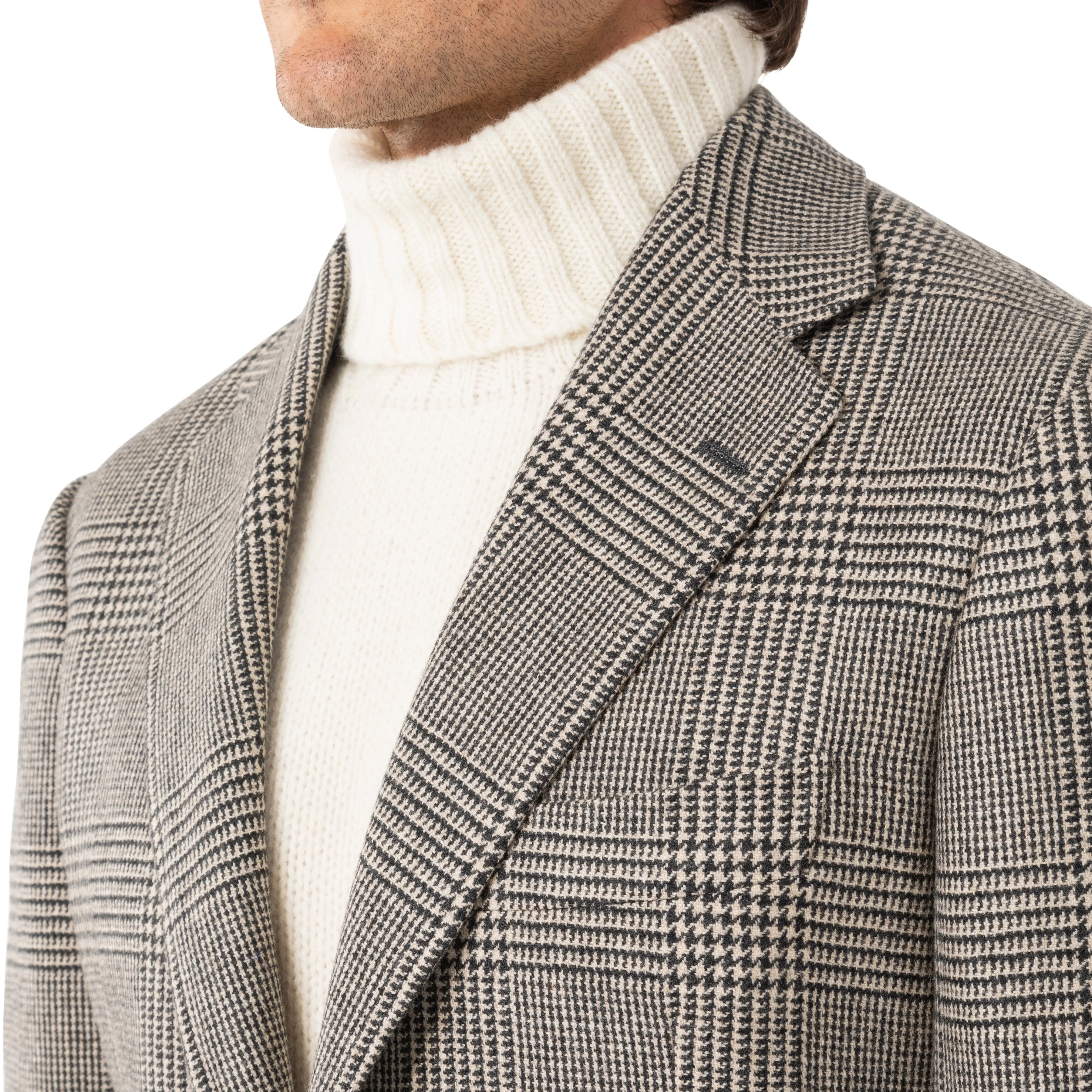 Cashmere Prince of Wales Model 3 Sport Coat