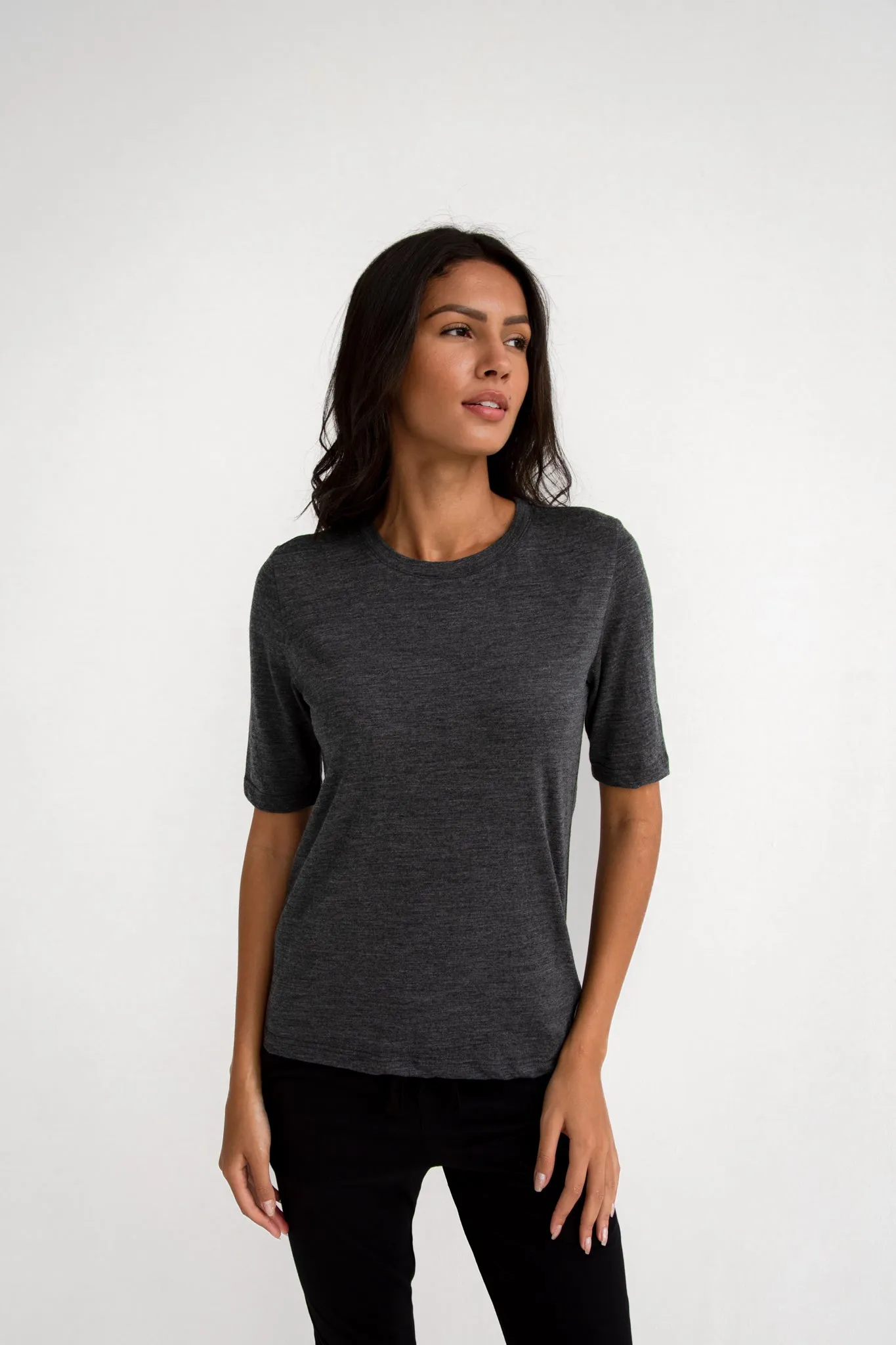 Cool Wool Tee Grey