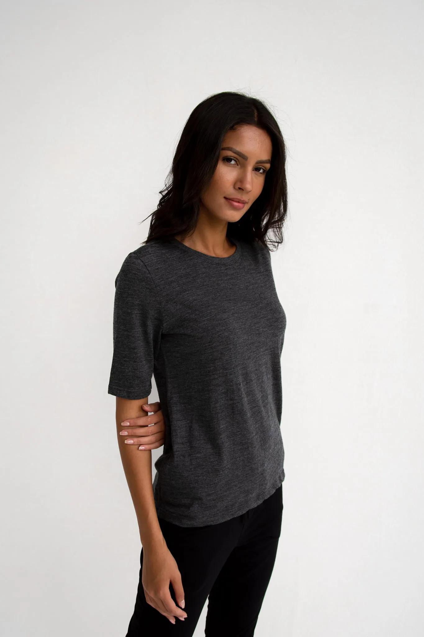 Cool Wool Tee Grey