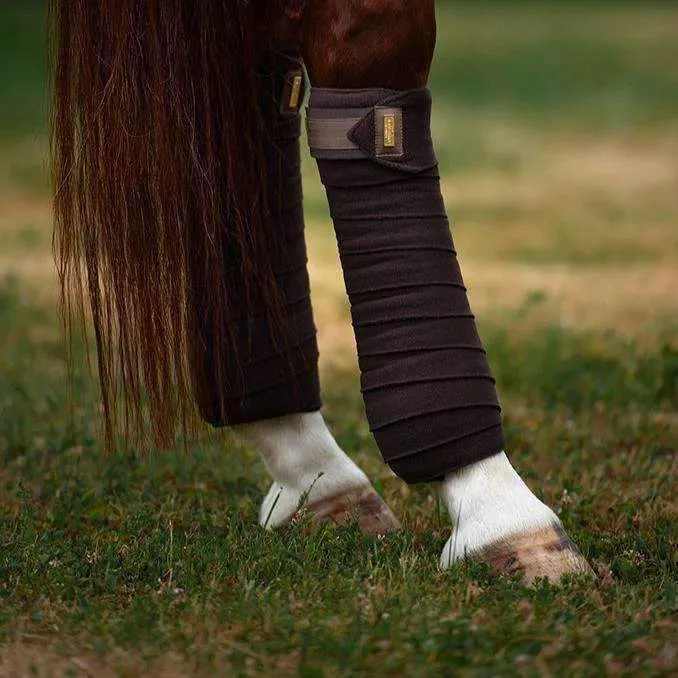 Equestrian Stockholm Golden Brown Fleece Bandages