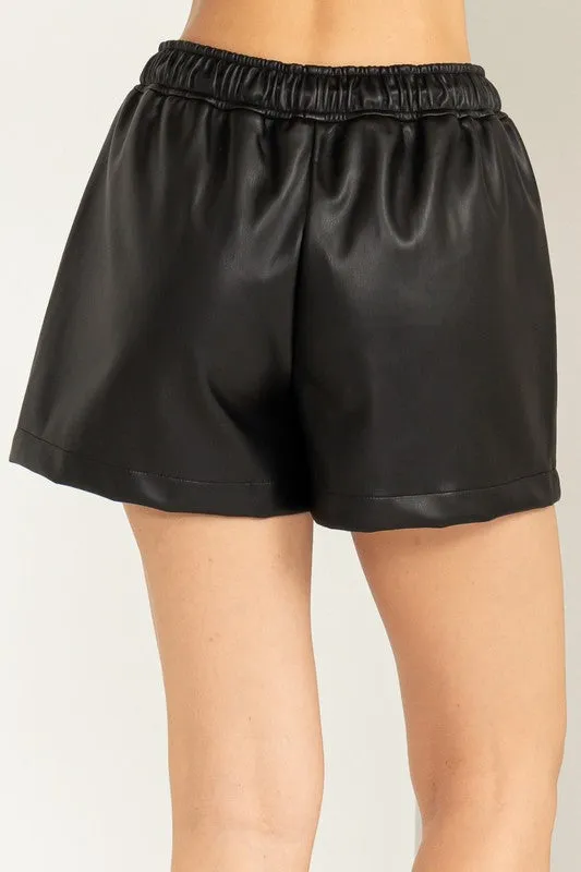 Faux Leather Short