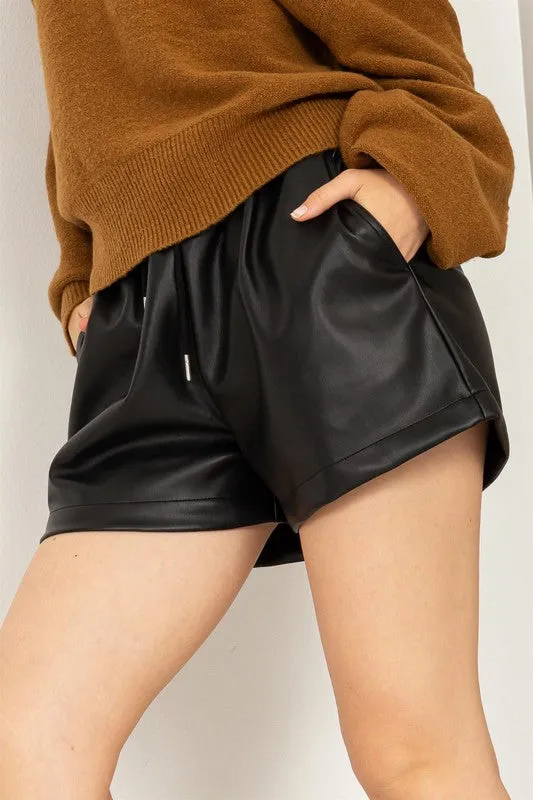 Faux Leather Short