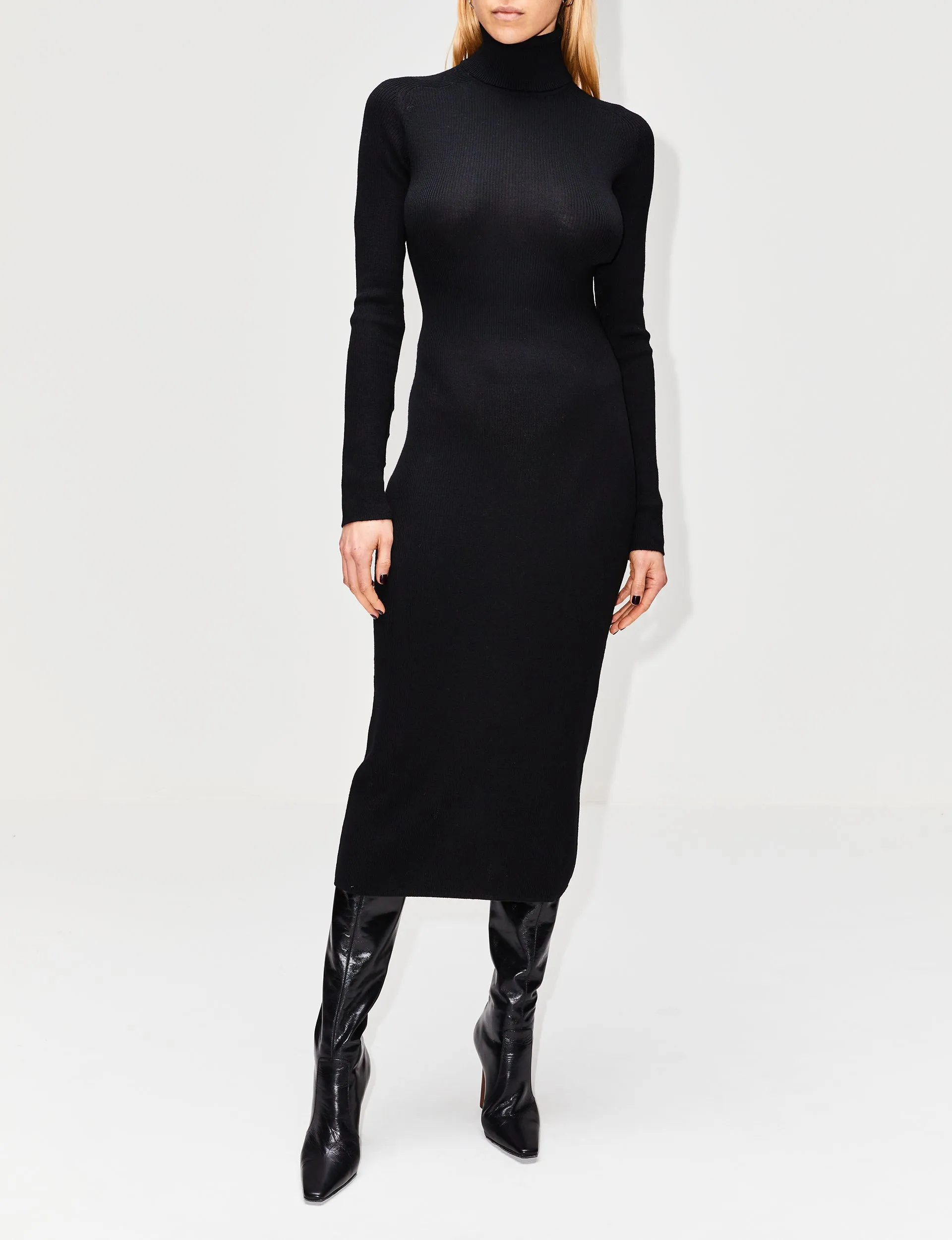 Fine Rib Wool Dress