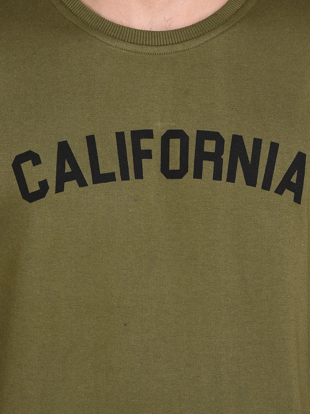 Fleece CALIFORNIA Printed Sweatshirt-Full