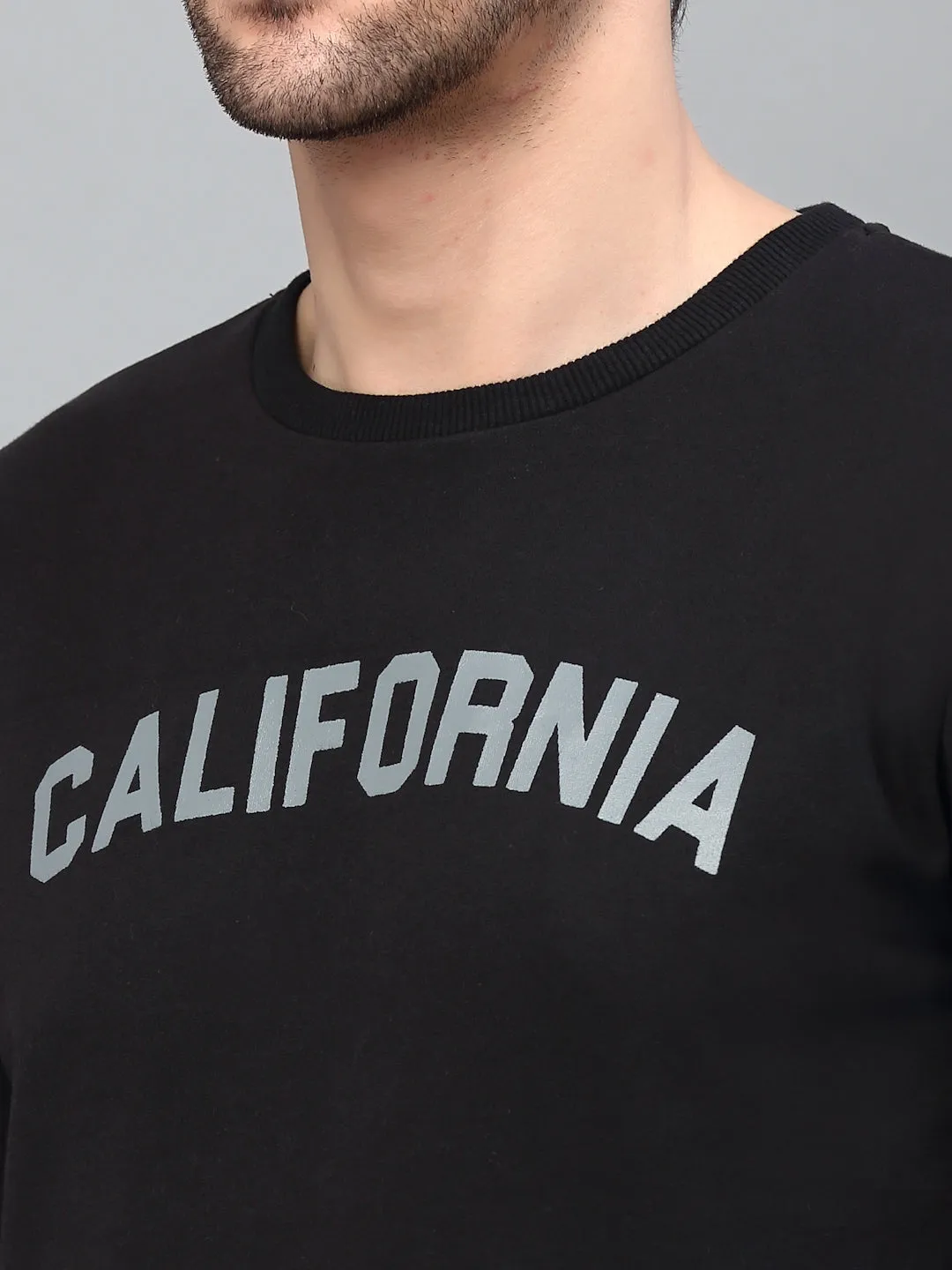 Fleece CALIFORNIA Printed Sweatshirt-Full