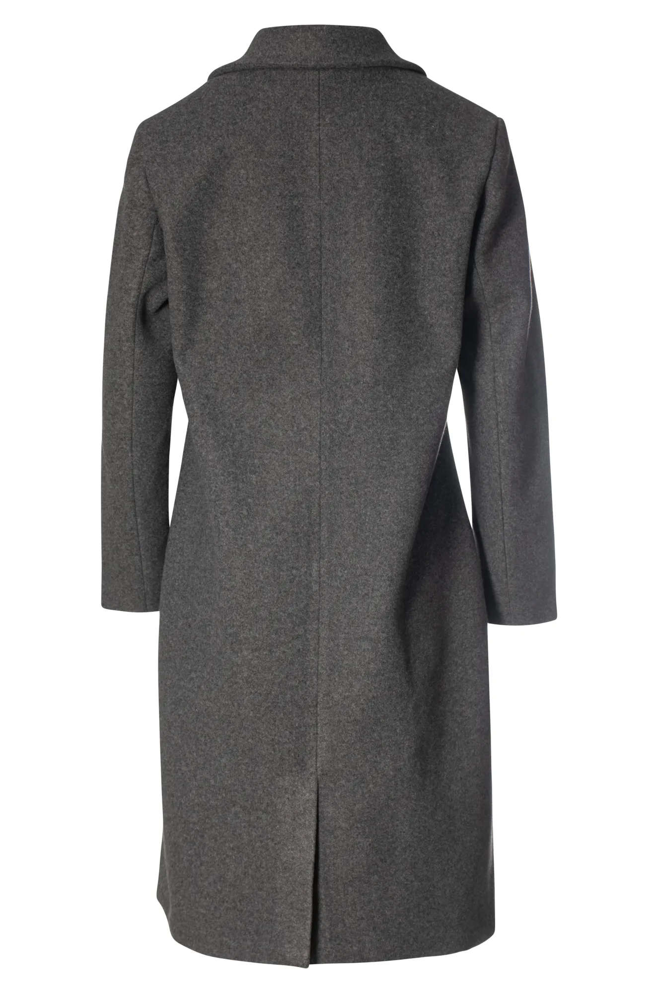 Fully lined Long Coat | Pewter Marle | 8022ZZ