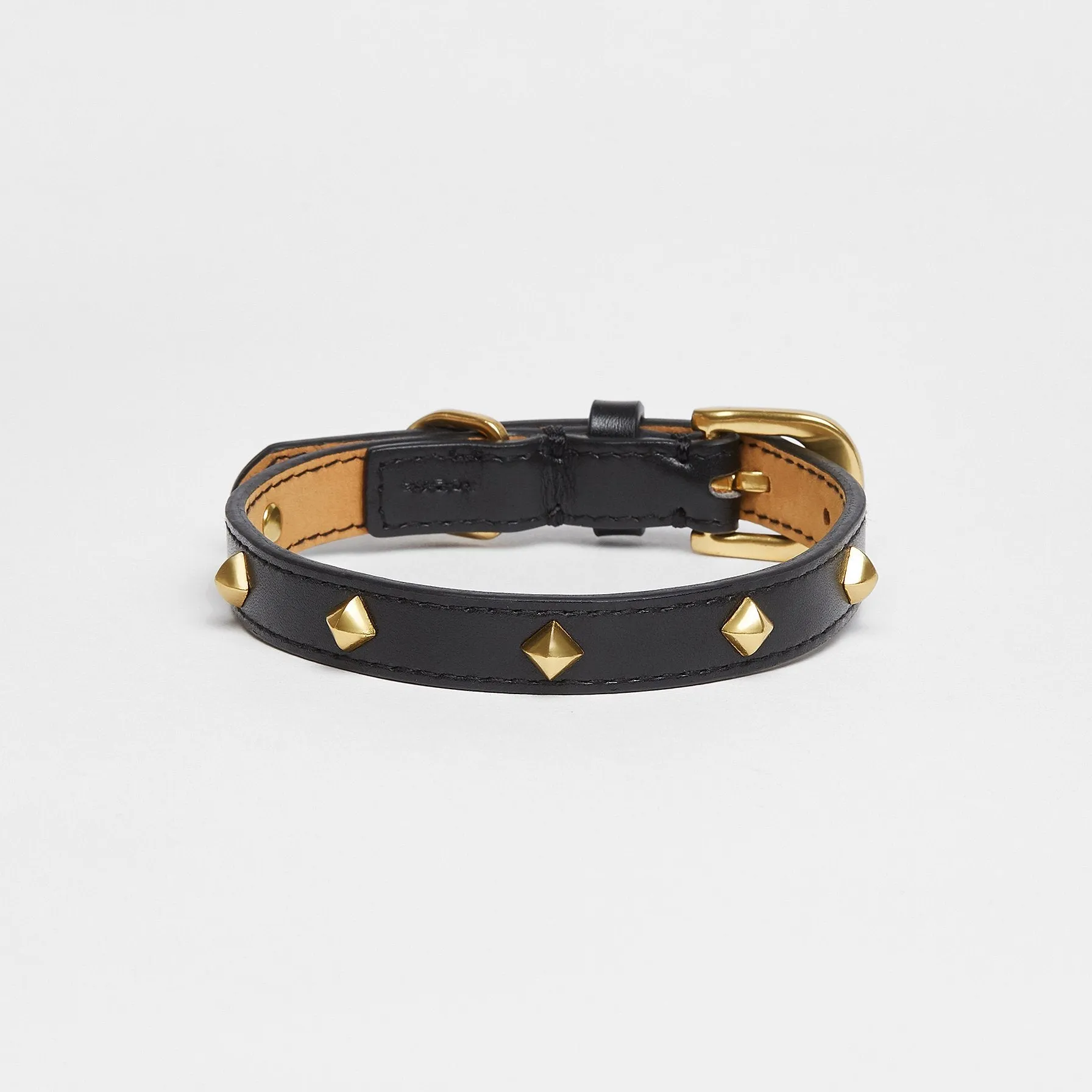 Golden Rivet Leather Lead   Golden Rivet Leather Pocket   Golden Rivet Leather Collar