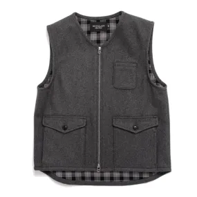 Grey Wool Field Vest