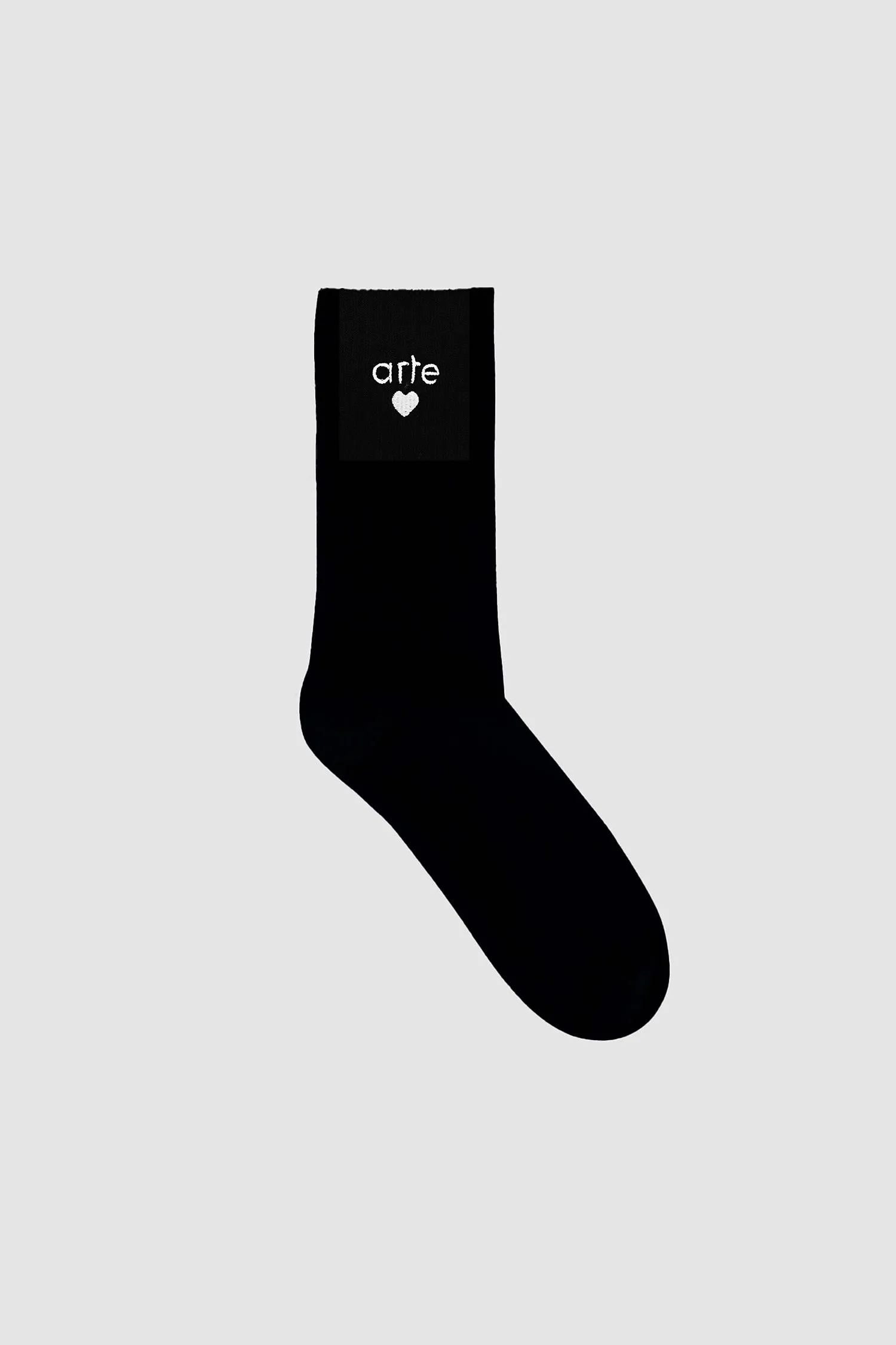 HEART SOCKS WHITE/BLACK