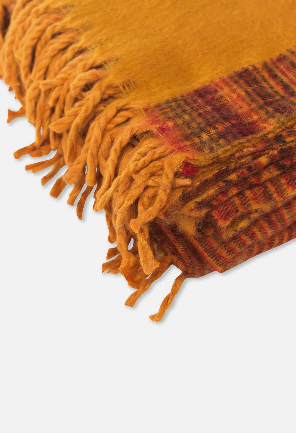 Kathmandu Wool Throw / Mustard Multi