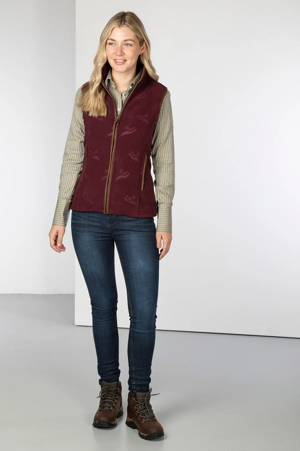 Ladies Pheasant Fleece Gilet - Haxby