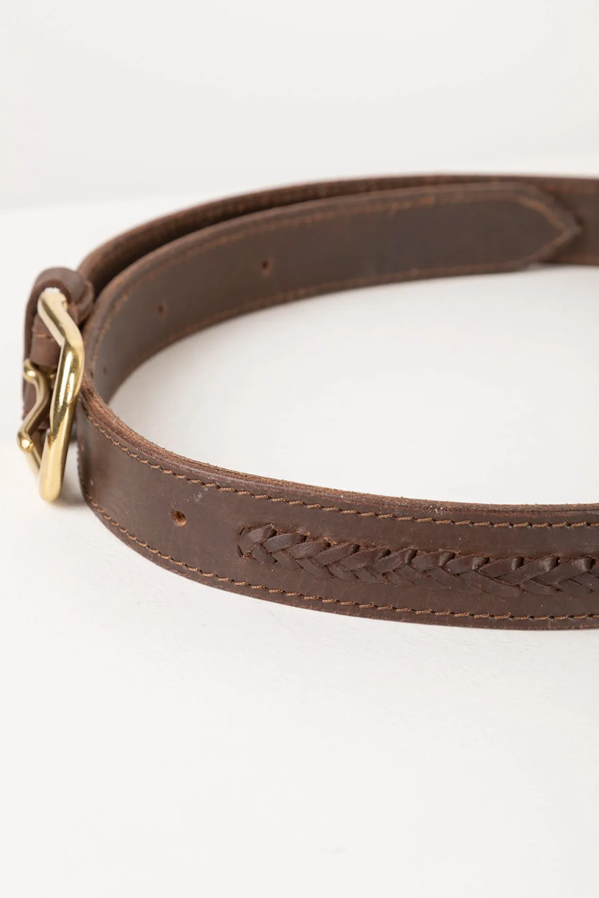 Ladies Plaited Leather Belt